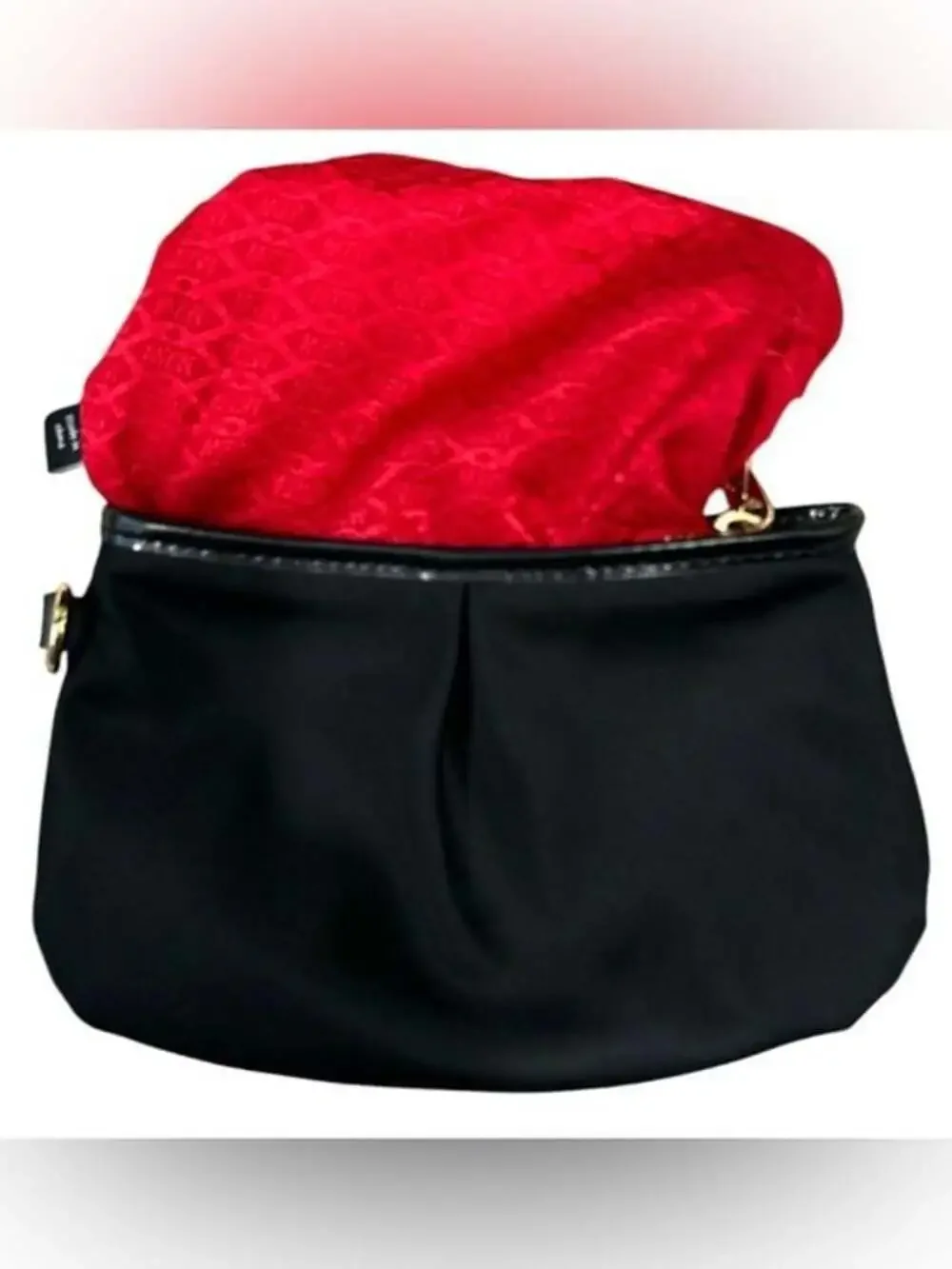 MZ Wallace Black Small Pleated Pouch with Gold Hardware - Picture 3 of 5
